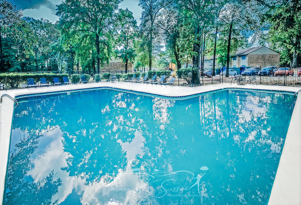 A swimming pool is one of the amenities available to residents at Autumn Woods apartment homes, November 27, 2015, in Mobile, Alabama. The apartment complex, located on Foreman Road, is owned by Sealy Management Company. (Photo by Carmen K. Sisson/Cloudybright)