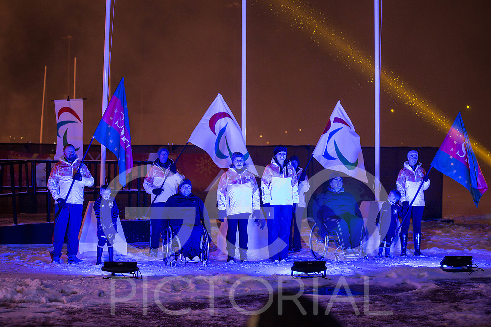 Flame lighting ceremony for the Pyeonchang Winter Paralympics 2018 at Stoke Mandeville Stadium hosted by Wheelpower on 2nd March 2018