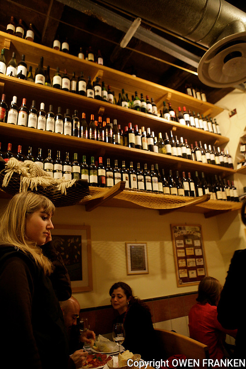 Rome, In a wine bar. - restaurant (Enoteca) near Piazza Navona.