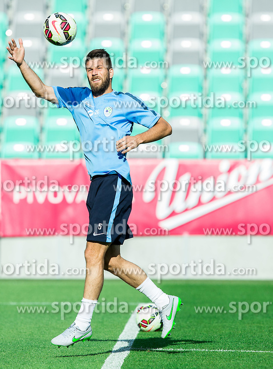 Bostjan Cesar during practice session of Slovenian National Football Team before Euro 2016 Qualifications match against England, on June 12, 2015 in SRC Stozice, Ljubljana, Slovenia. Photo by Vid Ponikvar / Sportida