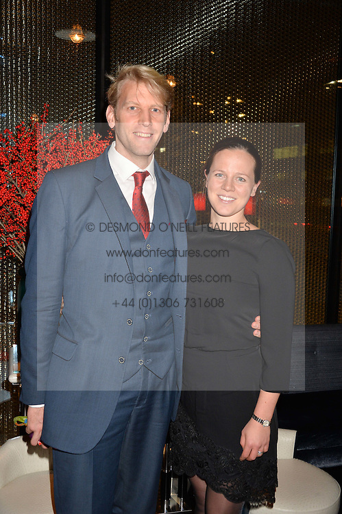 LONDON, ENGLAND 8 DECEMBER 2016: Andrew Hodge, Eeke Triggs-Hodge at the Omega Constellation Globemaster Dinner at Marcus, The Berkeley Hotel, Wilton Place, London England. 8 December 2016.
