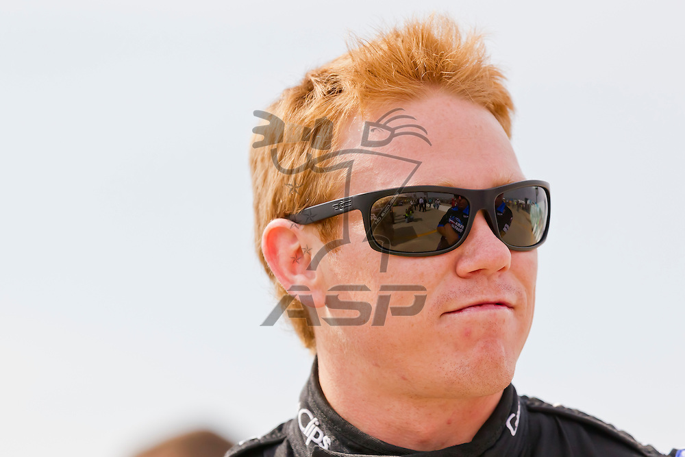 NEWTON, IA - MAY 19, 2012: Brad Sweet (38) prepares to qualify for the Pioneer Hi-Bred 250 at the Iowa Speedway in Newton, IA.