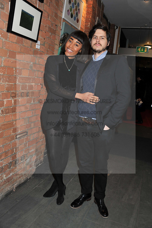 VV BROWN and DAN PRICE at the Raymond Weil Pre-Brit Awards Dinner held at The Mosaica, The Chocolate Factory, Clarendon Rd, Wood Green, London N22 on 24th January 2013.