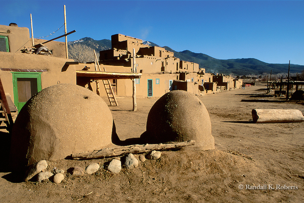 Taos Indian Pueblo plaza, Taos, New Mexico. Randall K. Roberts