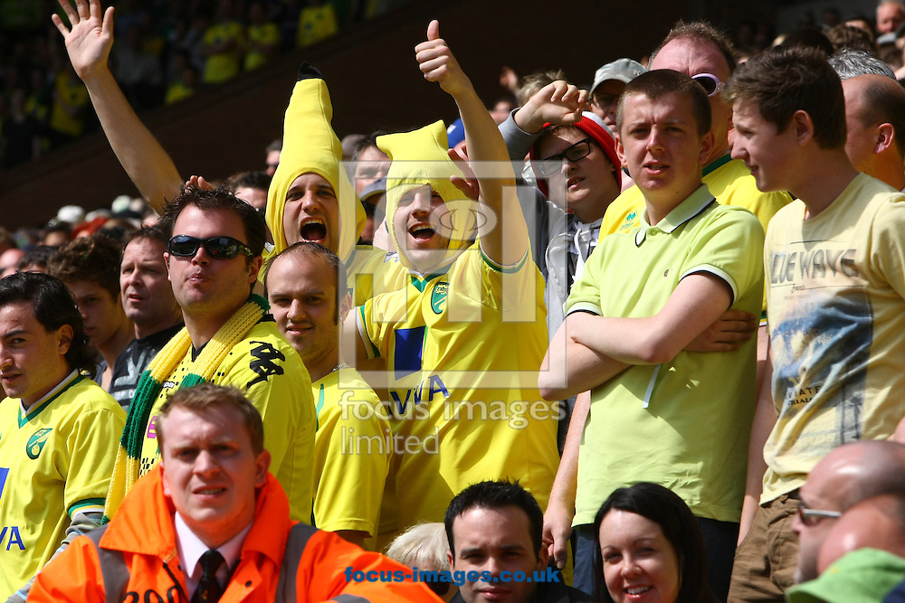 Picture by Paul Chesterton/Focus Images Ltd. 07904 640267.13/05/12.The home fans during the Barclays Premier League match at Carrow Road Stadium, Norwich.