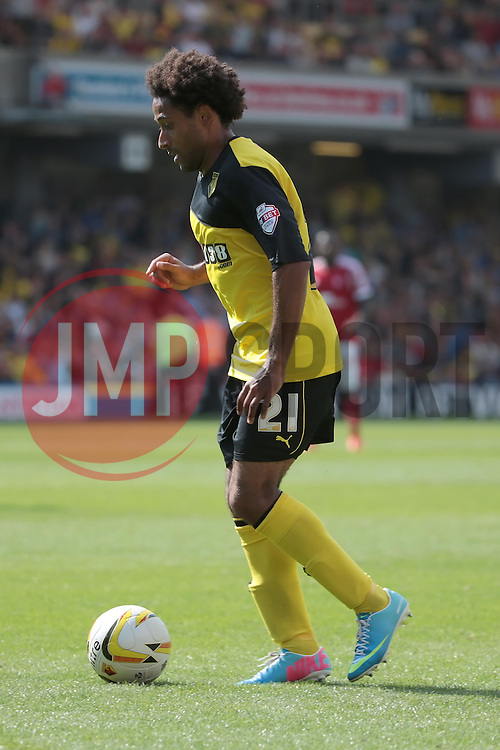 Watford's Ikechi Anya - Photo mandatory by-line: Nigel Pitts-Drake/JMP - Tel: Mobile: 07966 386802 25/08/2013 - SPORT - FOOTBALL -Vicarage Road Stadium - Watford - Watford v Nottingham Forest - Sky Bet Championship