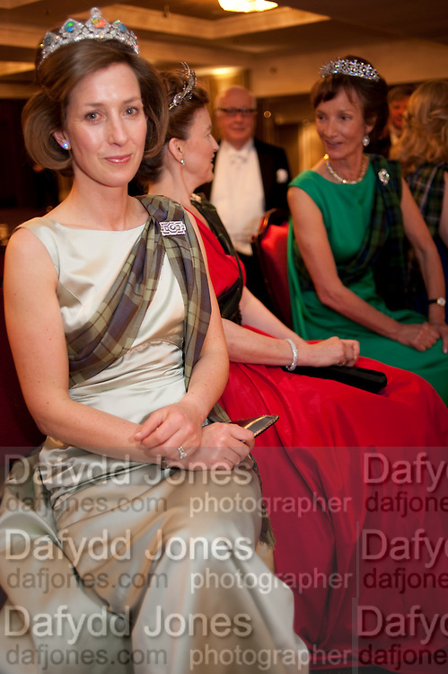 LADY LOUISE BURRELL; LADY EMMA MAHMOOD; IONA DUCHESS OF ARGYLL, , The Royal Caledonian Ball 2011. In aid of the Royal Caledonian Ball Trust. Grosvenor House. London. W1. 13 May 2011.<br />
<br />
, -DO NOT ARCHIVE-© Copyright Photograph by Dafydd Jones. 248 Clapham Rd. London SW9 0PZ. Tel 0207 820 0771. www.dafjones.com.