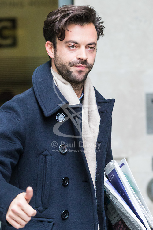 London, January 14 2018. Political satirist and comedian Jolyon Rubinstein at the BBC's New Broadcasting House in London.. © Paul Davey