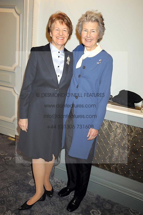 Left to right, BARONESS NICHOLSON OF WINTERBOURNE and LADY LUCE at a fashion show and lunch in aid of AMAR International Charitable Foundation held at The Dorchester, Park Lane, London W1 on 9th October 2008.