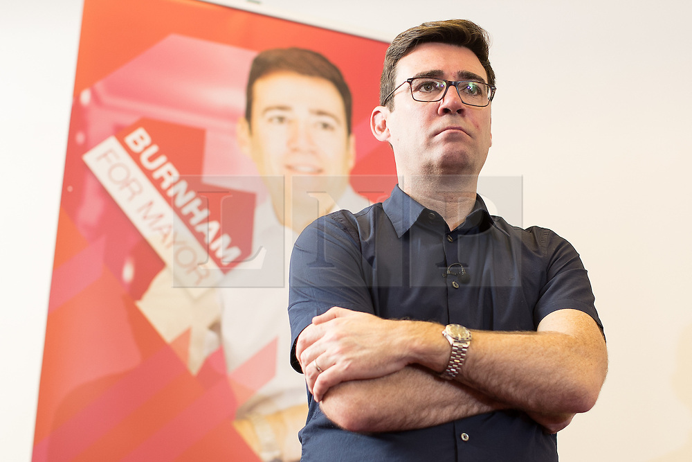 © Licensed to London News Pictures. 07/01/2017. Manchester, UK. ANDY BURNHAM , Labour Party candidate for Mayor of Greater Manchester, launches his ground campaign and sets out his campaign policy, with party activists, at the Mechanics' Institute in Manchester. The election for Greater Manchester Mayor will take place in May. It will be represent the largest regional devolution of finance and power in England, to date. Photo credit: Joel Goodman/LNP