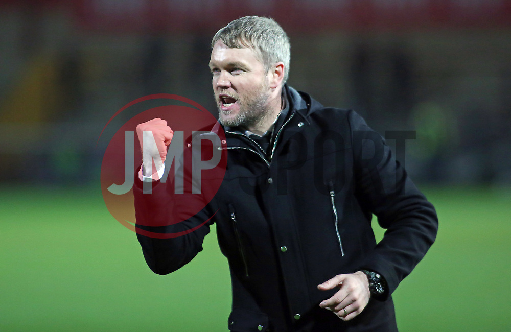 Peterborough United Manager Grant McCann celebrates the victory at full-time - Mandatory by-line: Joe Dent/JMP - 17/12/2017 - FOOTBALL - Highbury Stadium - Fleetwood, England - Fleetwood Town v Peterborough United - Sky Bet League One