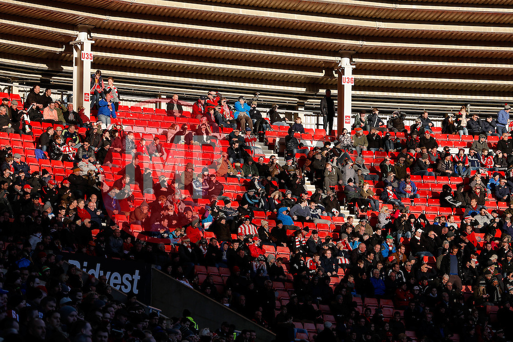 General View showing a large number of empty seats in the stands during an FA Cup game - Photo mandatory by-line: Rogan Thomson/JMP - 07966 386802 - 04/01/2015 - SPORT - FOOTBALL - Sunderland, England - Stadium of Light - Sunderland v Leeds United - FA Cup Third Round Proper.