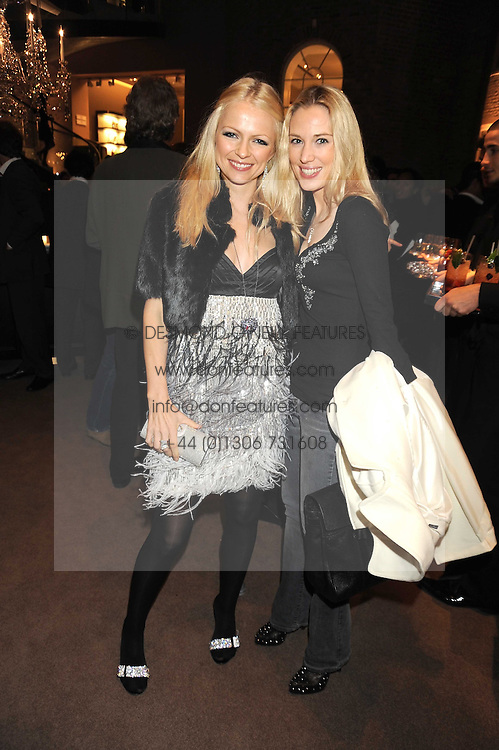 Left to right, HANNAH SANDLING and IMOGEN LLOYD WEBBER at a party to celebrate the launch of the Raffles Asprey Cocktail, held at Asprey, New Bond Street, London on 13th November 2008.