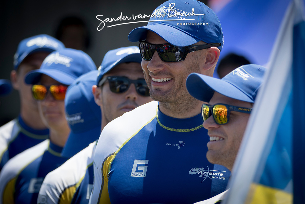 First day of the Louis Vuitton America's Cup Semi-finals, Artemis Racing versus Softbank Team Japan, 4th of June, 2017, Bermuda