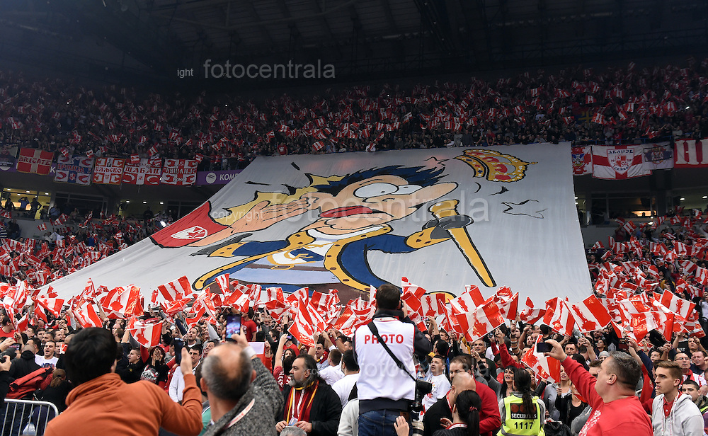 KOSARKA, BEOGRAD, 02. Jan. 2015. - Navijaci. Utakmica 1. kola Top 16 faze Evrolige izmedju Crvene zvezde i Real Madrida odigrane u beogradskoj Areni. Foto: Nenad Negovanovic