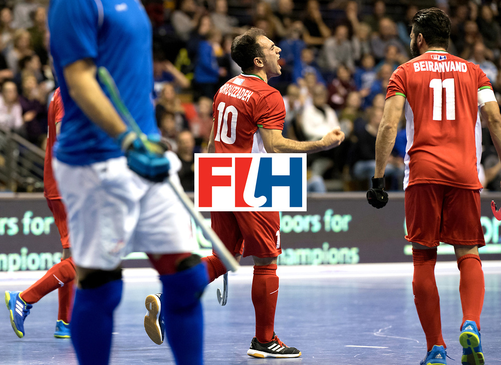 BERLIN - Indoor Hockey World Cup<br />
Quarterfinal 1: Iran - Czech Republic<br />
foto: NOROUZZADEH Reza.<br />
WORLDSPORTPICS COPYRIGHT FRANK UIJLENBROEK