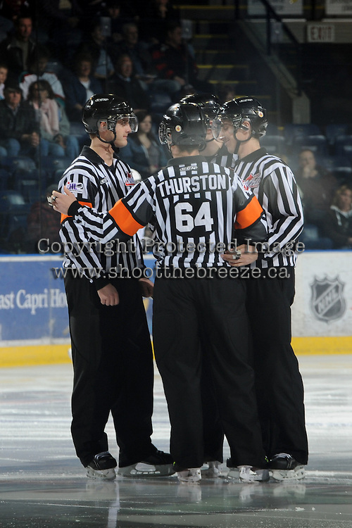 KELOWNA, CANADA, FEBRUARY 15: Kelowna Rockets on February 15, 2012 at Prospera Place in Kelowna, British Columbia, Canada (Photo by Marissa Baecker/Shoot the Breeze) *** Local Caption ***