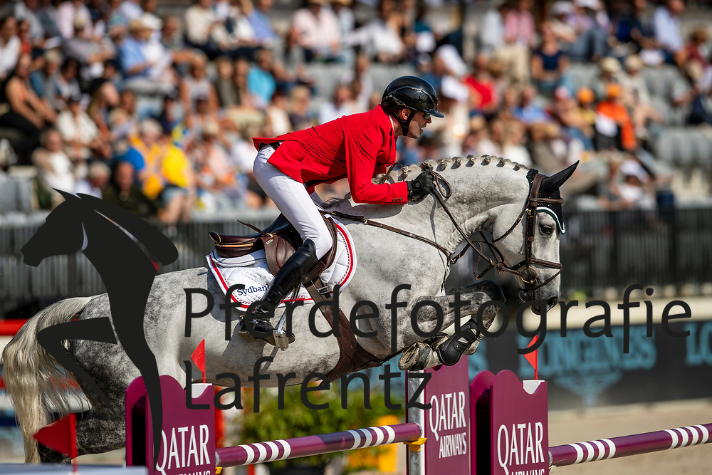 Hein Ruus Nikolaj, DEN, Cadillac<br />
Rotterdam - Europameisterschaft Dressur, Springen und Para-Dressur 2019<br />
Longines FEI Jumping European Championship - 1st part - speed competition against the clock<br />
1. Runde Zeitspringen<br />
21. August 2019<br />
© www.sportfotos-lafrentz.de/Dirk Caremans