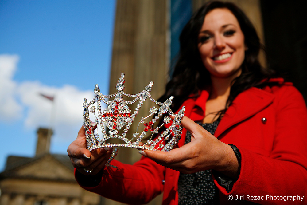 UK ENGLAND PRESTON 10FEB10 - Miss England, Katrina Hodge (22) during a photo shoot at the Harris Museum & Art Gallery in Preston city centre, Lancashire. Katrina Hodge is on a week-long tour to promote the beauty pageant and careers at the armed forces in northern England...jre/Photo by Jiri Rezac..© Jiri Rezac 2010