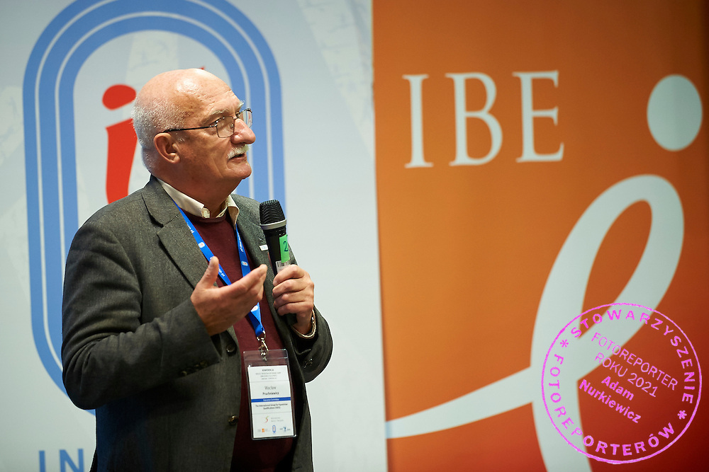 Waclaw Pruchniewicz speaks during conference Trainers Academy for trainers and coaches at National Stadium in Warsaw on September 30, 2014.<br />
<br />
Poland, Warsaw, September 30, 2014<br />
<br />
Picture also available in RAW (NEF) or TIFF format on special request.<br />
<br />
For editorial use only. Any commercial or promotional use requires permission.<br />
<br />
Mandatory credit:<br />
Photo by © Adam Nurkiewicz / Mediasport
