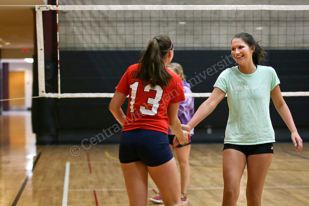 Intramural Volleyball Championships at the Student Activity Center for mens, womens, and CoRec teams.