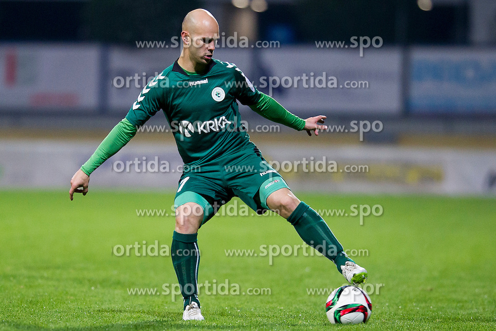 Josip Fucek #7 of NK Krka during football match between NK Domzale and NK Krka in 14th Round of Prva liga Telekom Slovenije 2015/16, on October 17, 2015 in Sports park Domzale, Slovenia. Photo by Urban Urbanc / Sportida