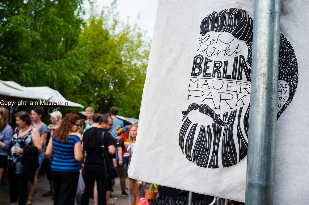 Weekend fleamarket at at Mauerpark in Prenzlauer Berg in Berlin Germany