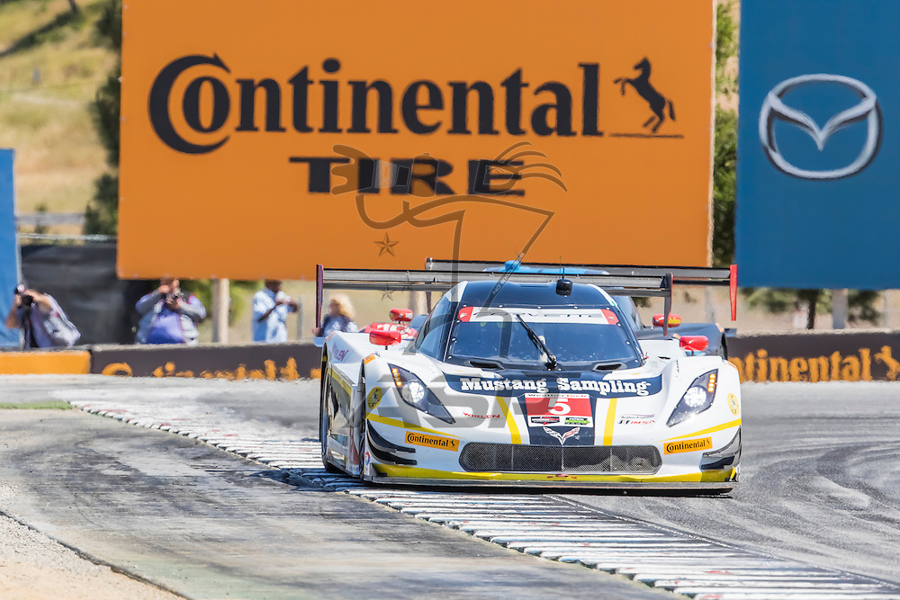 Salinas, CA - May 01, 2016: The IMSA WeatherTech Sportscar Championship teams take to the track for the Monterey Grand Prix Presented by Mazda at Mazda Raceway in Salinas, CA.