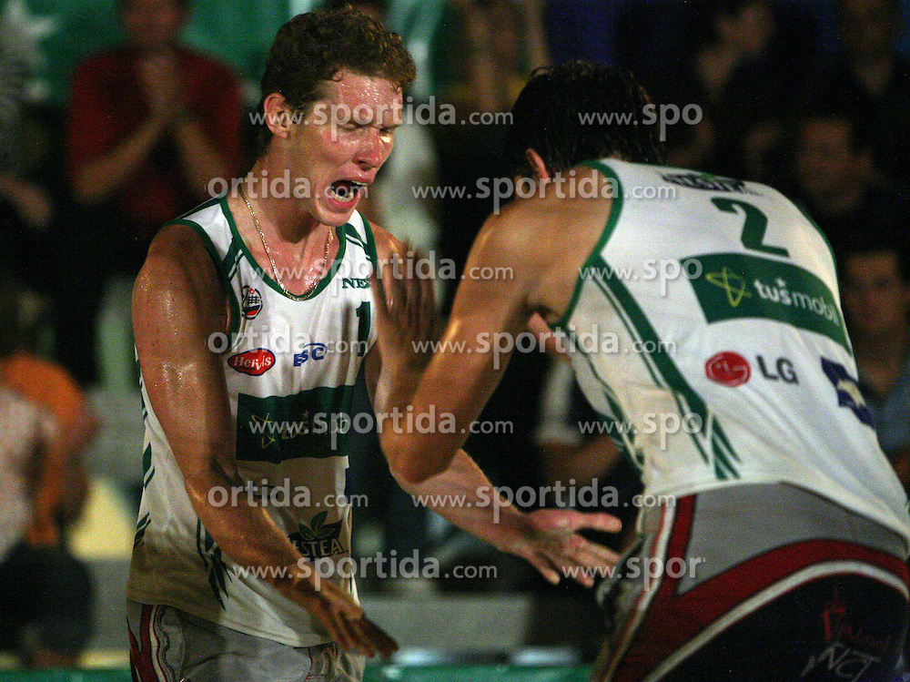 Tine Urnaut (Vital Pro Team) at qualifications for 14th National Championship of Slovenia in Beach Volleyball and also 4th tournament of series TUSMOBIL LG presented by Nestea, on July 25, 2008, in Kranj, Slovenija. (Photo by Vid Ponikvar / Sportal Images)/ Sportida)