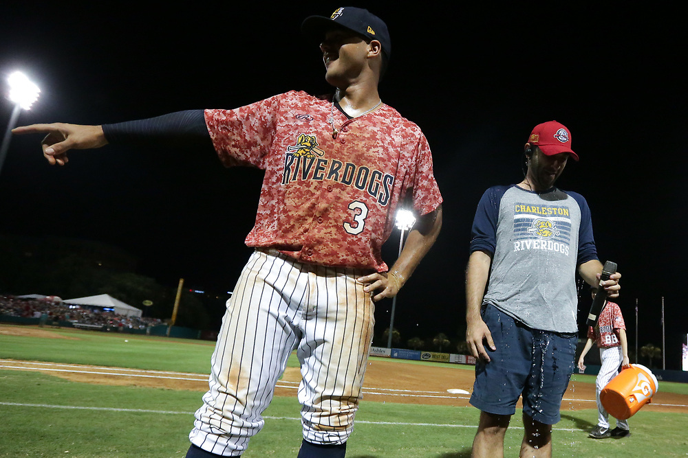 Augusta GreenJackets vs. Charleston RiverDogs at Joseph P. Riley Ballpark in Charleston, S.C. on Friday, July 6, 2018.<br />
Zach Bland/Charleston RiverDogs