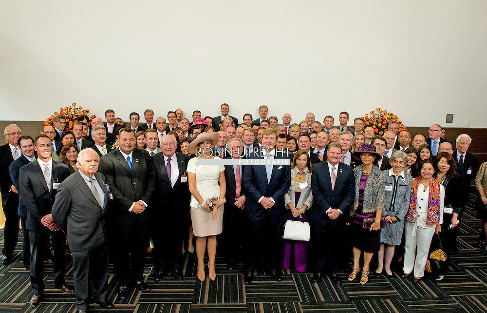 22-11-2013 COLOMBIA – BOGOTA King Willem Alexander of the Netherlands and Queen Maxima in BOGOTA and they open the Holland House in Bogota. COPYRIGHT ROBIN UTRECHT