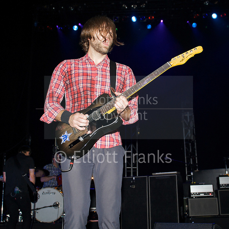 Death Cab For Cutie <br />
performing live at Brixton Academy, London, Great Britain <br />
7th July 2011 <br />
<br />
Death Cab for Cutie is an American band formed in Bellingham, Washington in 1997. The band consists of Ben Gibbard (vocals, guitar, piano), Chris Walla (guitar, production, keyboards), Nick Harmer (bass) and Jason McGerr (drums). Gibbard took the band name from the title of the song written by Neil Innes and Vivian Stanshall and performed by their group, the Bonzo Dog Doo-Dah Band, in The Beatles' 1967 film, Magical Mystery Tour. The song's name was in turn taken from a pulp fiction crime magazine.<br />
<br />
Ben Gibbard