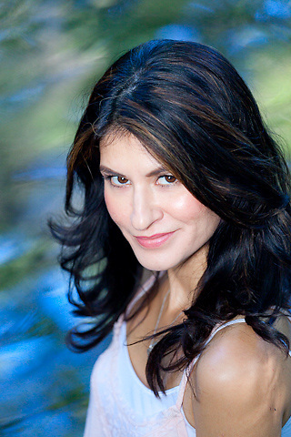 Monika Nava-Farmer model outdoor headshots and three quarter shots by Doug ellis