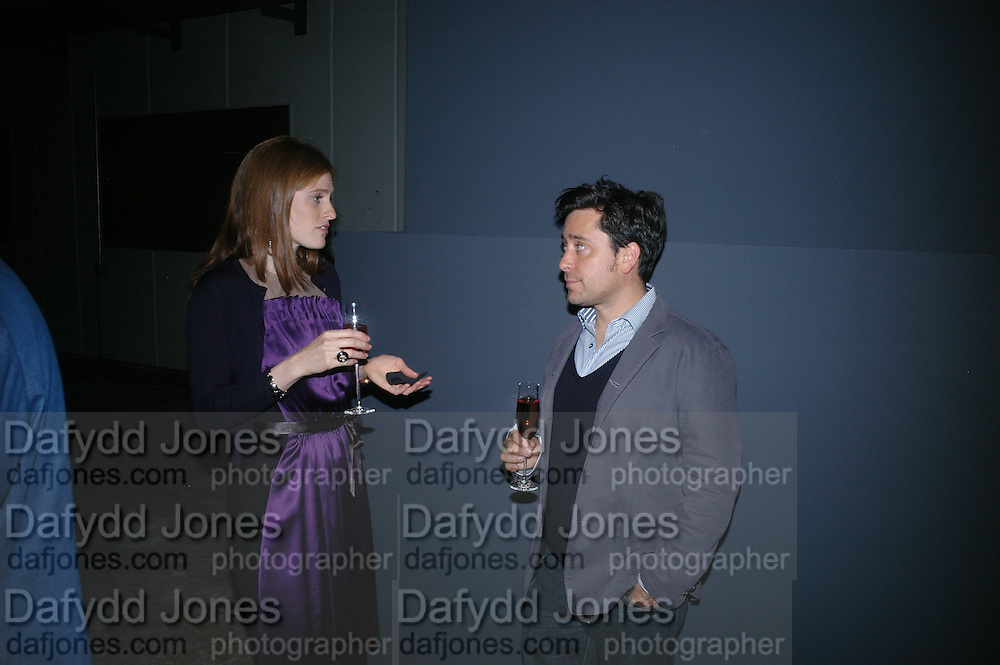 CARA SHEIBANI AND JAY OSGERBY, Dinner given by Established and Sons to celebrate Elevating Design. P3 Space. University of Westminster, 35 Marylebone Rd. London NW1. -DO NOT ARCHIVE-© Copyright Photograph by Dafydd Jones. 248 Clapham Rd. London SW9 0PZ. Tel 0207 820 0771. www.dafjones.com.