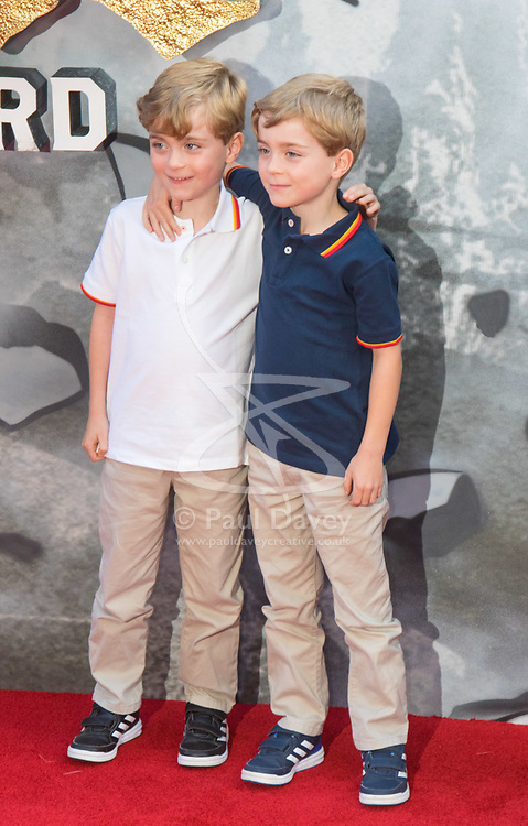 London, May 10th 2017. Zac Barker and Oliver Barker attends the European premiere of King Arthur - Legend of the Sword at the Cineworld Empire in Leicester Square.