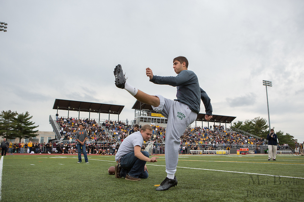 Presidents Field Goal Kicking Challenge - Rowan University Football vs Wesley College at Richard Wacker Stadium in Glassboro, NJ on Saturday October 19, 2013. (photo / Mat Boyle)