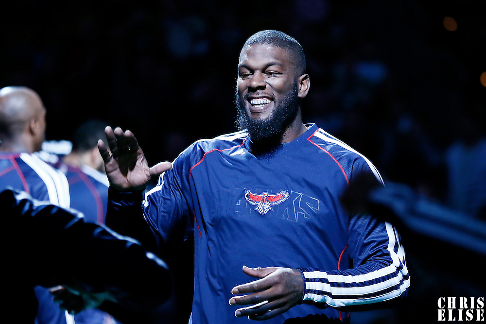 29 March 2013: Atlanta Hawks small forward DeShawn Stevenson (92) is seen during the players introduction prior to the Boston Celtics 118-107 victory over the Atlanta Hawks at the TD Garden, Boston, Massachusetts, USA.