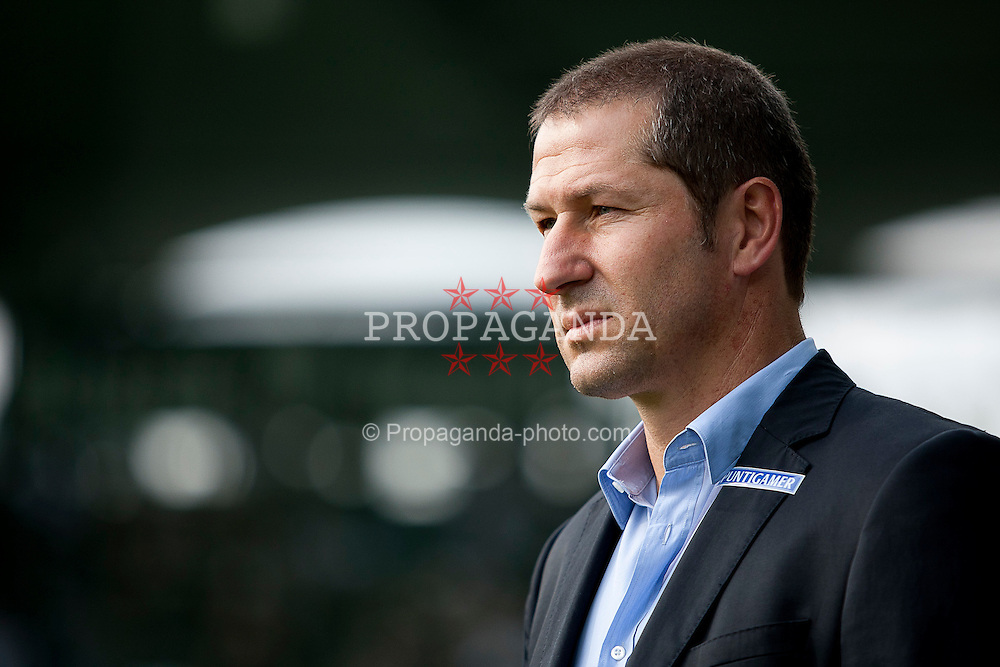 12.12.2011, Pressestelle SK Puntigamer Sturm Graz, AUT, 1. FBL, SK Puntigamer Sturm Graz, Trainer Franco Foda verlaengert den Vertrag mit Sturm Graz nicht. Abschied von Sturm Graz nach mehr als 15 gemeinsamen Jahren. ARCHIVBILD vom 18.09.2011, UPC Arena, Graz, AUT, 1. FBL, SK Puntigamer Sturm Graz vs Wacker Innsbruck, im Bild Franco Foda (SK Sturm Graz, Headcoach), EXPA Pictures © 2011, PhotoCredit: EXPA/ Erwin Scheriau