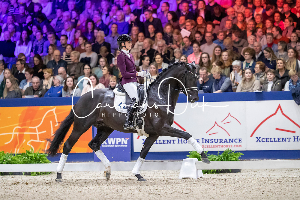 Van Liere Dinja, NED, Lowlands<br />
KWPN hengstenkeuring - ’s Hertogenbosch 2020<br />
© Hippo Foto - Dirk Caremans<br />
31/01/2020