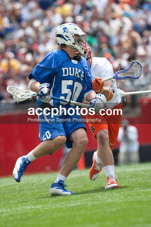 23 May 2009: Duke Blue Devils attackman Will McKee (50) during a 7-17 loss to the Syracuse Orange in the NCAA Lacrosse Semifinals at Gillette Stadium in Foxborough, MA.