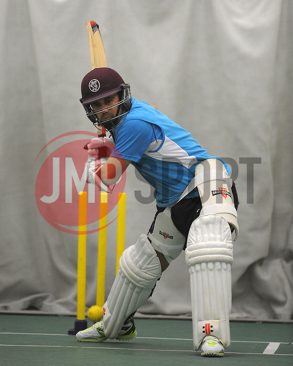 Somerset's Johann Myburgh- Photo mandatory by-line: {Harry Trump/JMP} - Mobile: 07966 386802 - 12/02/15 - SPORT - Cricket - The County Ground, Taunton, England - Somerset Training Session
