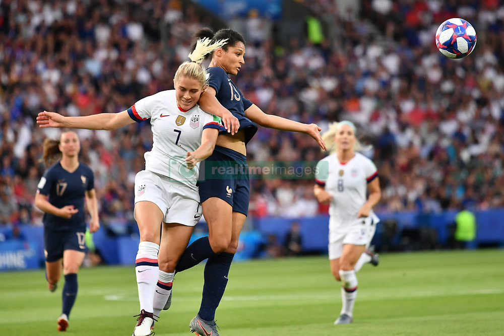 June 28, 2019 - Paris, ile de france, France - Valerie GAUVIN (FRA) in action during the first period of the quarter-final between FRANCE vs USA in the 2019 women's football World cup at Parc des Princes in Paris, on the 28 June 2019. (Credit Image: © Julien Mattia/NurPhoto via ZUMA Press)