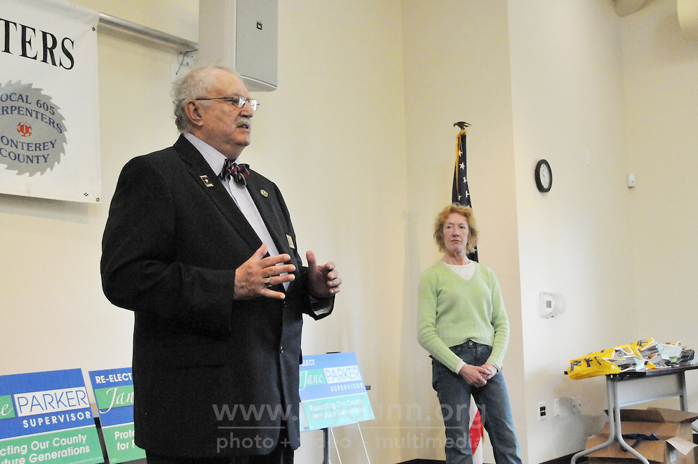 Incumbent Jane Parker kicked off her reelection campaign for Supervisor of Monterey County District 4 with an event at the Carpenters Local 605 Hall in Marina on Saturday, March 12, 2016.