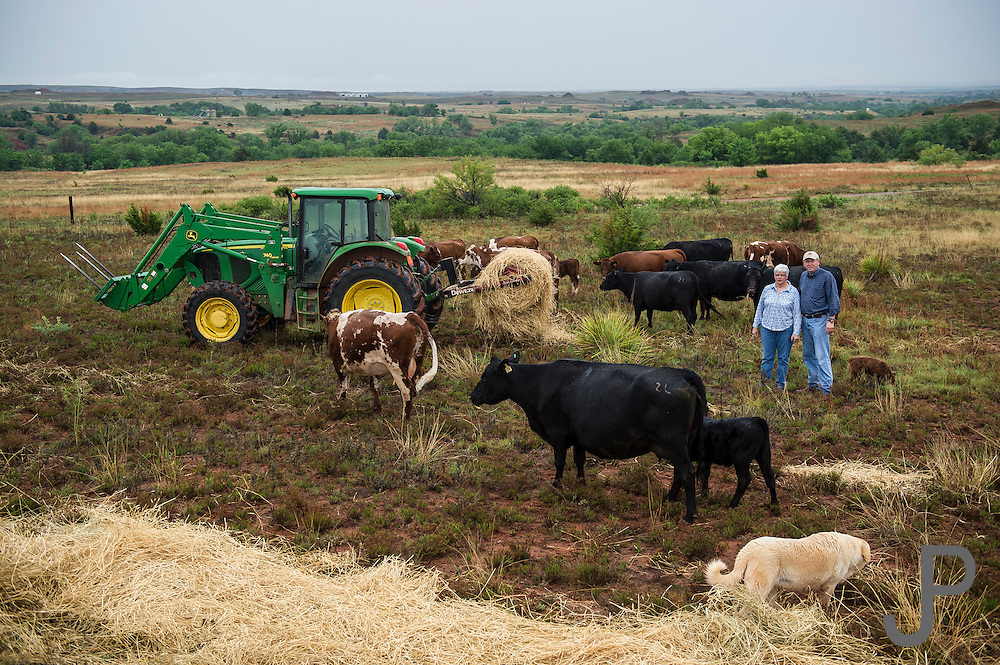 Congressman Frank Lucas around his ranch in western Oklahoma.