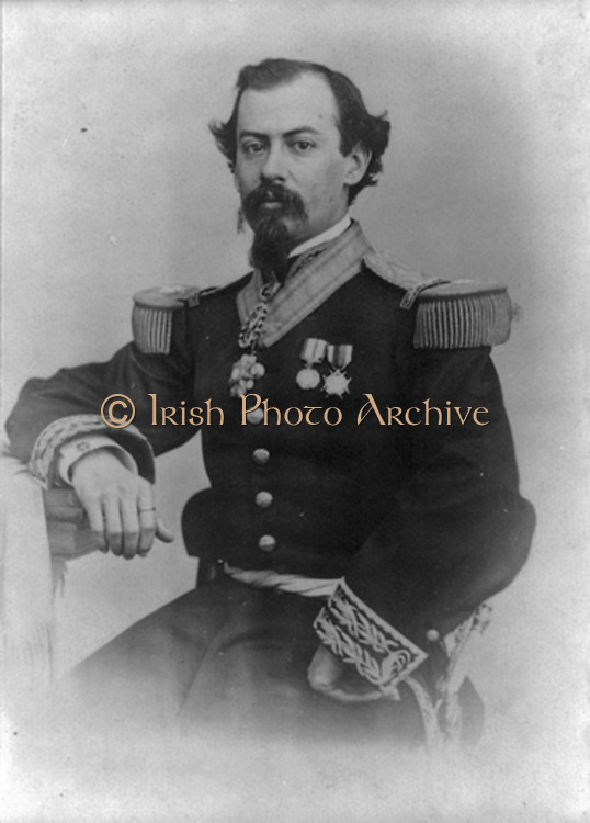 Miguel Gregorio de la Luz Atenogenes Miramon y Tarelo (1831-1867) Mexican general. Politically Conservative, supporter of monarchy and of the privileges of the Roman Catholic church. President of Mexico 1859-1860, resigned and fled to Europe. Returned and supported Emperor Maximilian and was executed with him and General Mejia for treason.