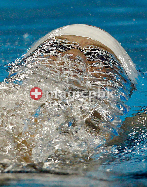 Andrew FORD of Canada swims on the backstroke leg in the men's 200m Individual Medley (IM) Heats during the 14th FINA World Aquatics Championships at the Oriental Sports Center in Shanghai, China, Wednesday, July 27, 2011. (Photo by Patrick B. Kraemer / MAGICPBK)